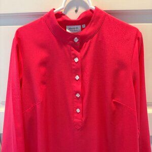 MARY G MILDRED HOIT BEAUTIFUL CORAL PINK TOP XL LIKE NEW